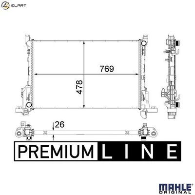 RADIATOR ENGINE COOLING CR 84 000P FOR RENAULT TRAFIC/III/Platform/Chassis/Bus - Image 1 of 4