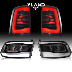 2 pares de faros LED + luces traseras ahumadas para Dodge RAM 1500/2500/3500 2009-2018 - Imagen 1 de 24