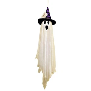 Fun World 27 in. Friendly Ghost with Hat Hanging Decor - Picture 1 of 1