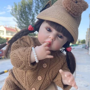 55 Cm Renacido Muñeca Cuerpo Completo Impermeable 22 Pulgadas Muchacha Juguete - Picture 1 of 5