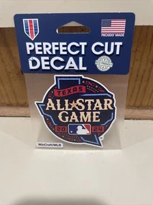 2024 MLB 4x4” Decal All Star Game In Texas Perfect Cut WINCRAFT - Picture 1 of 1