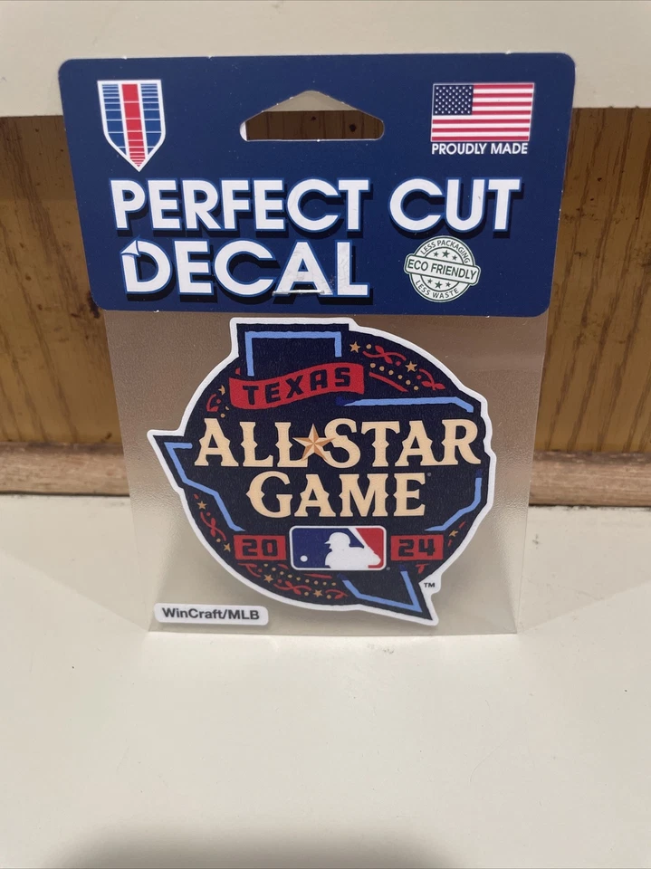 2024 MLB 4x4” Decal  All Star Game In Texas Perfect Cut WINCRAFT - Image 1 of 1