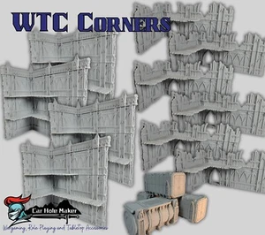 Smoke and Steel: Ruins of Empire WTC Ecken für 40k und Sci-Fi Tabletop Spiele - Bild 1 von 9