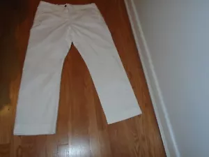 Nili Lotan 111/88 / 80 NL White Button Fly Pant Size 10 - Picture 1 of 3