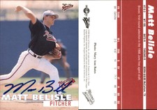 Matt Belisle Signed 2000 Multi-Ad Macon Braves #NNO Card Auto AU