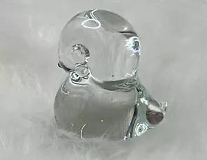 Vintage Kunst Glas Vogel Baby Küken Figur Briefbeschwerer Ostern Frühling - Bild 1 von 4