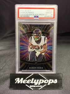 Dameon Pierce 2022 Panini Select Football Black Prizm 1/1 PSA 10 #PHE21