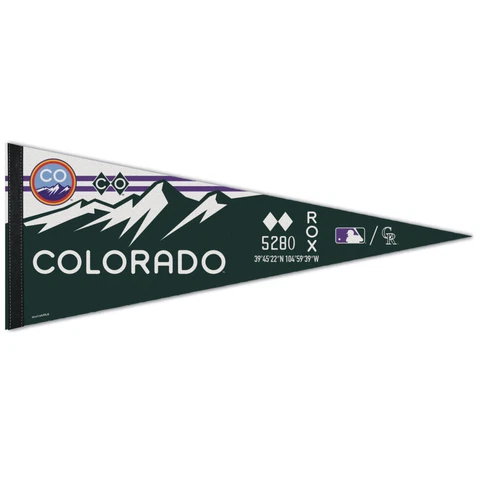 WinCraft Colorado Rockies 12'' x 30'' City Connect Pennant Cover
