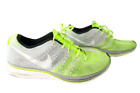 NIKE FLYKNIT TRAINER+ GRAY/GREEN 532984-714 - Size 10.5 Neon Volt