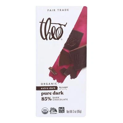 Theo Chocolate Organic Chocolate Bar - Classic - Dark Chocolate - 85 Percent ... - Image 1 of 2