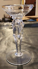 Oneida Clear Crystal Bowl Candle Holder 9" Tall Twist ?