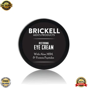 Brickell Men's Restoring Under Eye Cream for Men - Wrinkles, Dark Circle, 0.5 Oz - Picture 1 of 11