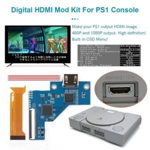 Hispeedido HDMI MOD Kit Digital to Digital HDMI Mod Kit For Sony PS1 Playstaion - Picture 1 of 10