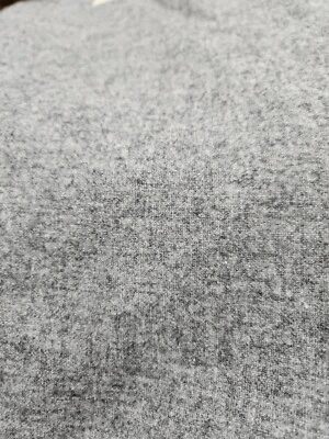 100% Wool Fabric. 2 3/8 Yds X 58" W. Light Grey - Image 1 of 2