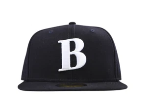 Size 7 3/8 - Better "B" New Era 59Fifty Fitted Cap / Hat - Navy/White.  BC520368 - Bild 1 von 7