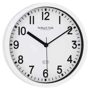Mainstays Basic Indoor 8.78" White Analog Round Modern Wall Clock -FREE SHIPPING - Picture 1 of 1