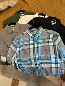 Lot 5 Express Men's Medium Button Long Sleeve Extra Slim Fit Shirts 15 - 15 1/2 - Picture 1 of 7