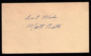 1950 Boston Red Sox Matt Batts VINTAGE GOVERNMENT POSTCARD GPC SIGNED AUTO - Picture 1 of 2
