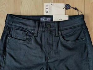 NYDJ Womens Chloe Capri Black  Jeans Rolled-Cuff Skinny Stretch Size 0 NWT - Picture 1 of 9
