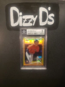 2014 Topps Chrome Update George Springer Gold Refractor #MB-4 RC Beckett 9 Mint - Picture 1 of 2