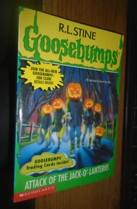 Goosebumps #48 Attack Of The Jack-O-Lanterns w/ trading cards /bookmark/1st prin - Picture 1 of 7