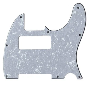 Custom For 8-hole P90 Fender Telecaster Guitar pickguard,4 Ply White Pearl - Picture 1 of 5