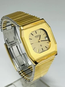 RADO Diastar Tungsten 18K Gold Plated Date T4265 - 711.2011.2 - Picture 1 of 19