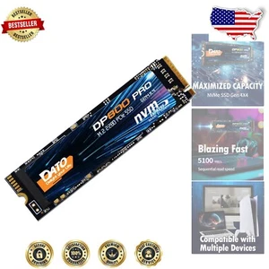 SSD NVMe resistente a golpes de 1 TB - Actualiza tu experiencia de juego hasta 5100 MB/s - Imagen 1 de 9
