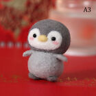 Unfinished Felt Kit Penguin Wool Needle Felt Kit Package Diy Handmade Doll To Qm