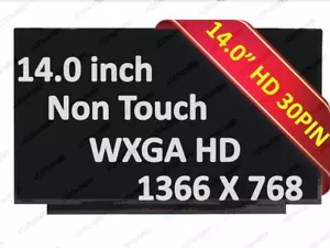 New LCD Screen for HP pn L12813-001 SPS-RAW PANEL LCD 14 HD AG LED L97217-001 - Picture 1 of 7