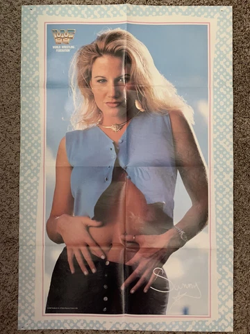 Vintage Sunny And Shawn Michaels Double Sided Poster Wrestling WWF Wrestlemania Cover