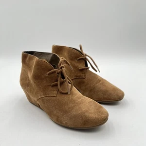 Nine West Boots Women's Size 6.5M Joanie Wedge Suede Booties - Picture 1 of 20