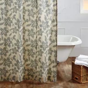 BRIAR Sage SHOWER CURTAIN 72X72 Green Floral - Picture 1 of 3