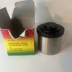 35mm / 120mm Kalt Stainless Steel Developing Tank New Open Box - Picture 1 of 4