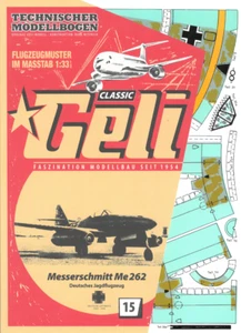 Kartonmodell Messerschmitt Me262 1:33 Geli - Picture 1 of 2