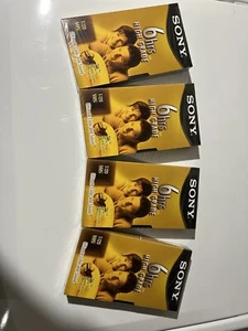 4 Sony VHS Tapes 6 Hrs HIGH Grade T-120 Blank SEALED NEW 2002 - Picture 1 of 5