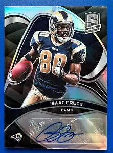Panini Spectra 2022 fĂștbol americano ISAAC BRUCE automĂĄtico PRIZM/60 CARNEROS đ casi nuevo como nuevo - Imagen 1 de 2