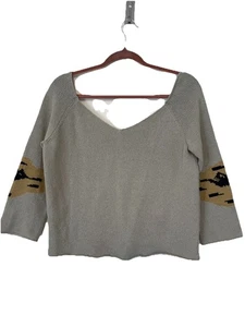 Krizia Maglia - Vintage Silk Sweater Kaki Size 46 IT - Picture 1 of 11