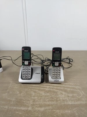 Беспроводная телефонная система VTech CS6719 с идентификатором вызывающего абонента/ожиданием вызова 2 телефона ПРОТЕСТИРОВАНЫ - Изображение 1 из 4