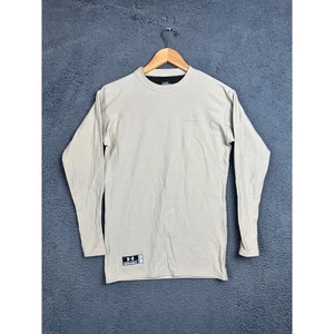 Under Armour Tactical Mens Long Sleeve Base Layer Shirt Tan Coyote Brown LG - Afbeelding 1 van 6