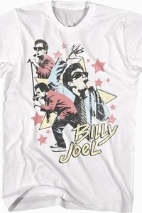 Retro Style Collage Billy Joel Hemd weiß klassisch Unisex S-5XL E1992 - Bild 1 von 5