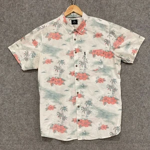 Rip Curl Shirt Mens Size XL Multicolour Short Sleeve Cotton Button Up 47709 - Picture 1 of 9