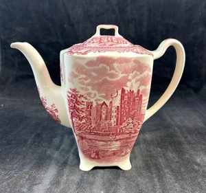 Johnson Brothers Old Britain Castles Rosa Sin Corona Sello Cafetera con Tapa - Imagen 1 de 8