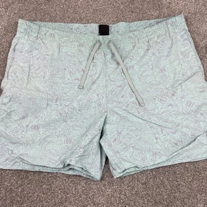 Nike Swim Trunks Mens XL (Fit 2XL) Board Shorts Drawstrings Neon Mesh Lined - Picture 1 of 9