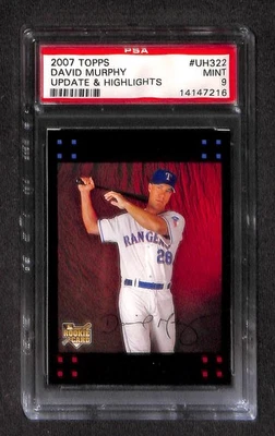 2007 TOPPS UPDATE & HIGHLIGHTS #UH322 DAVID MURPHY PSA 9 Mint 14147216  - Image 1 of 3