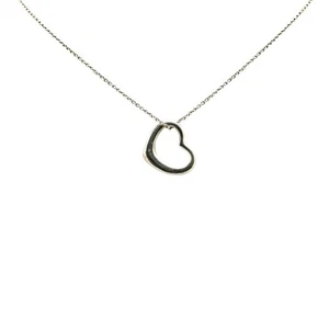Tiffany & Co. Open Heart Necklace in 925 Sterling Silver for Women Beauty - Picture 1 of 6