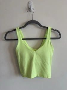 Lululemon Align Tank Neon Green Yellow Size 2 - Picture 1 of 3
