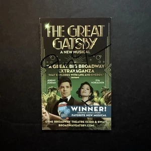 Jeremy Jordan Signed Great Gatsby Broadway Mini Flyer Ad - Picture 1 of 1