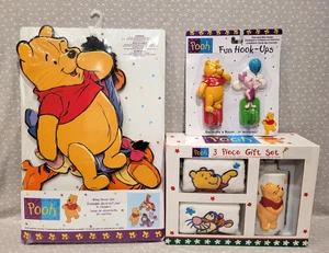 Vintage Disney Winnie Puuh Zimmer Dekor Badezimmer Seifenspender Handtuch Haken Set - Bild 1 von 17