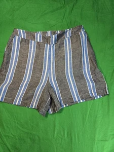 A New Day Women Stripe Shorts Size Medium - Picture 1 of 4